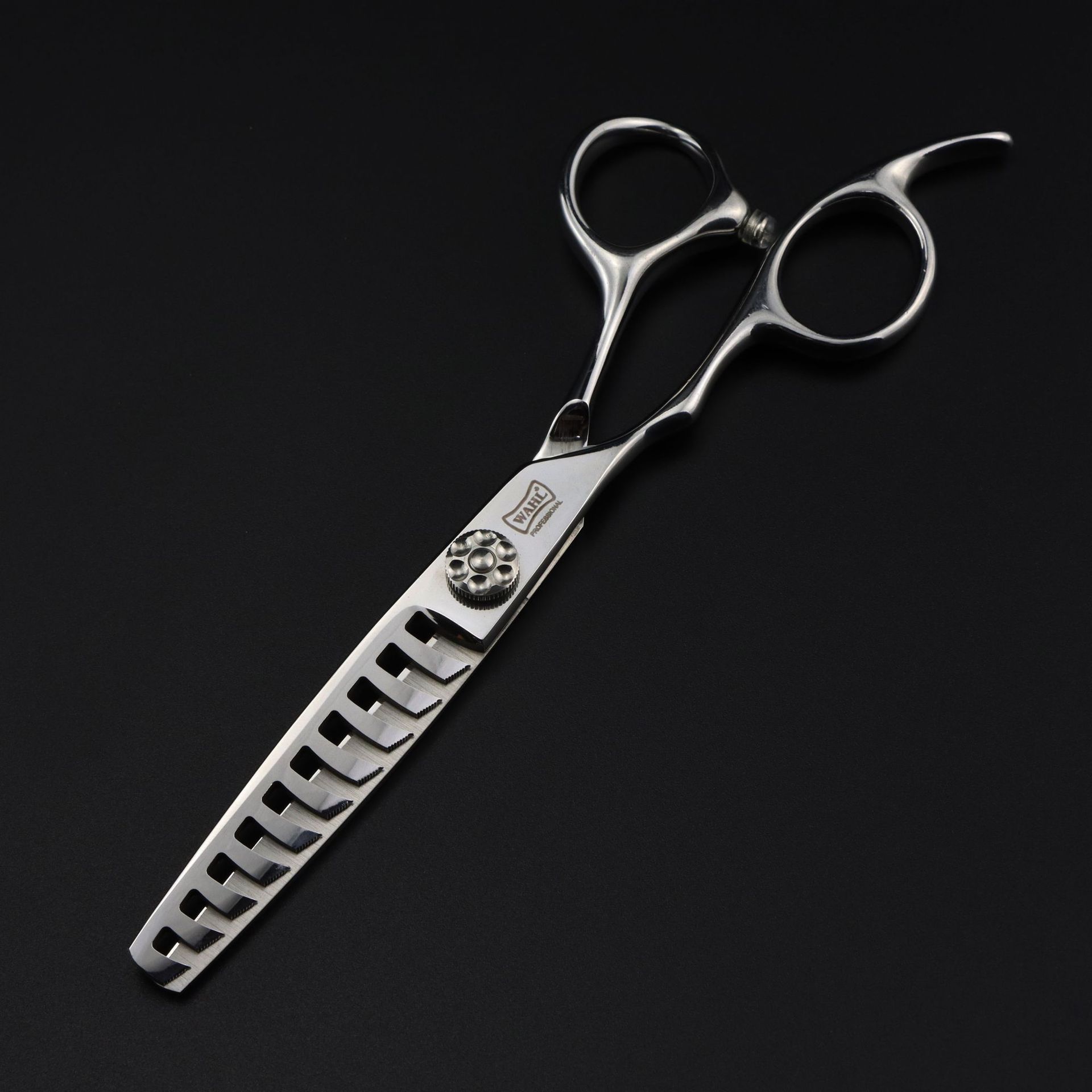 

6.0 inch Waldorf left hand fishbone teeth 10 teeth, hair scissors, bangs scissors, tooth scissors, thin scissors 10-tooth thinning shears