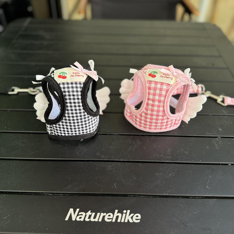 Pet dog dog small wings leash teddy bear cat home walking dog leash small dog out chest strap
