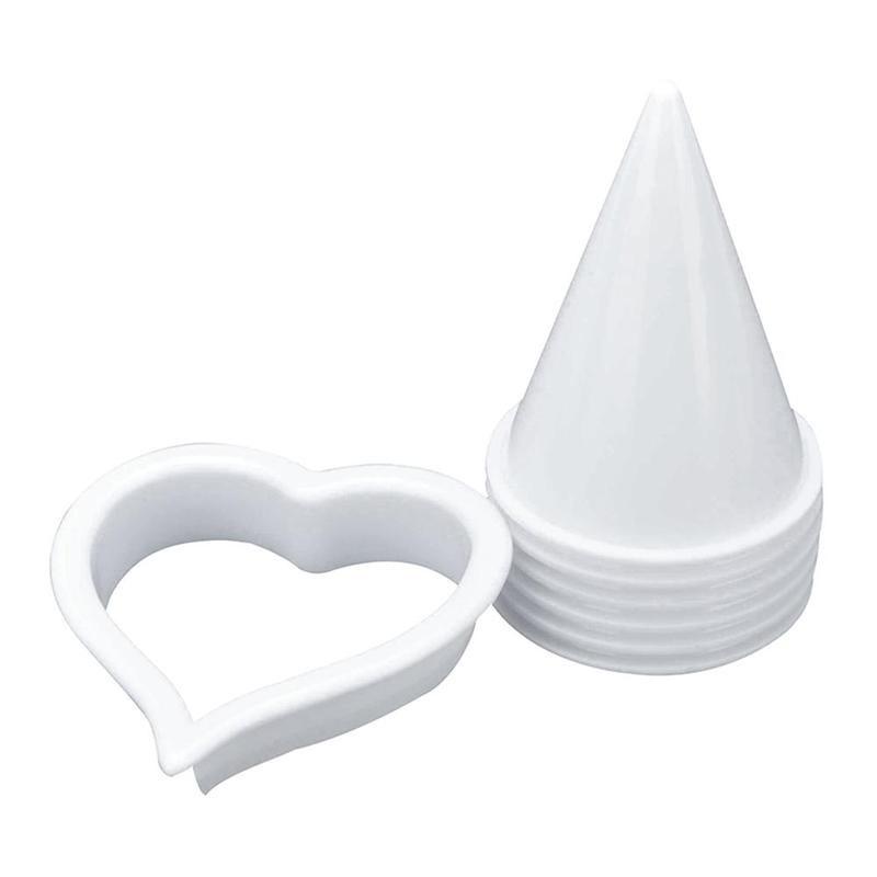 6 pçs/conjunto Molde de Bolo de Flor Copo de Leite de Plástico Cortador de Biscoito Fondant Molde para Decoração de Bolo DIY Casamento