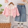 Kids Casual Long-Sleeve Set, Comfortable Daily Wear Outfits