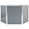 VidaXL Raised Bed Galvanized Steel 129x129x77 Cm Grey Planter Flower Pot 44856