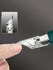25° Angled Blade Ingrown Nail Clipper, Stainless Steel Thick Nail Trimmer with Soft Grip Handle, Splash Proof for Seniors