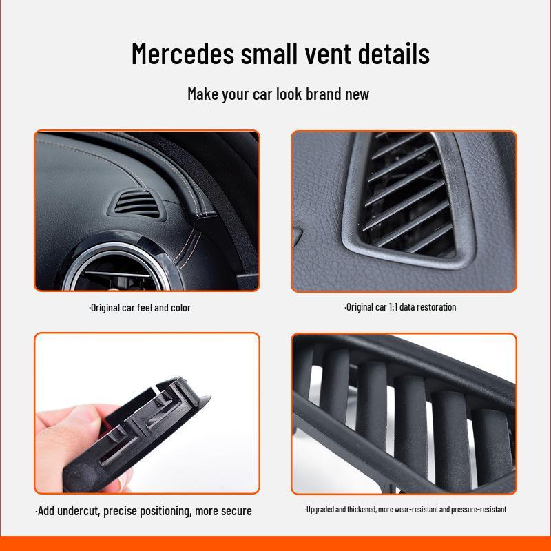 Mercedes-Benz C-Klass, E-Klass, GLC Instrumentbräda Luftventiler: W205, W212, W213 Främre instrumentpanel AC-ventiler