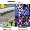 Waterproof LED Solar String Lights - Outdoor Copper Wire Rainbow Tube Decor
