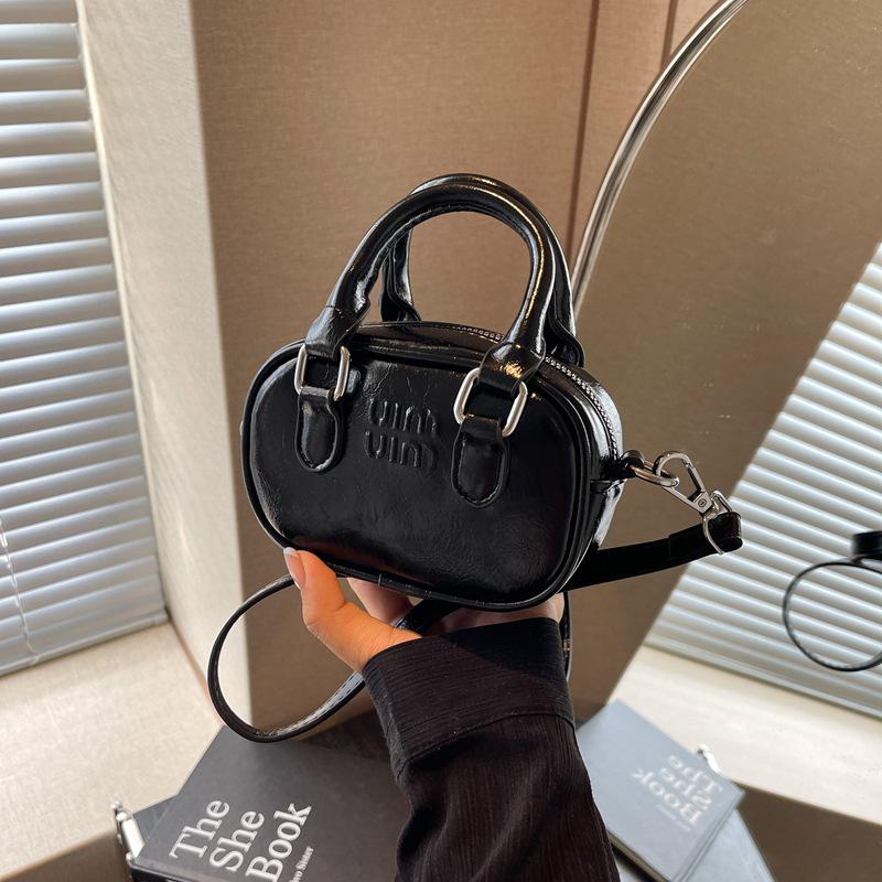 

Корейская мини-сумочка для жирной кожи - Женская сумка кроссбоди для помады, сумка-боулинг