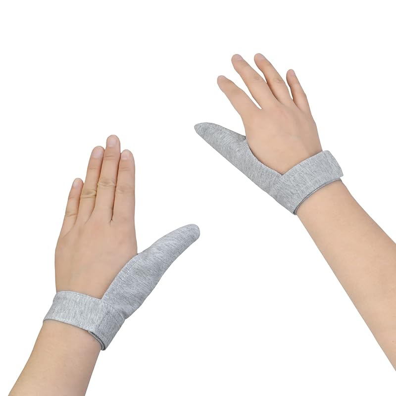 rainbowstar 2 Pack Adult Thumb Guard Trichtillomania Finger Cove for Helping Stop Hair Pulling Skin Picking Thumb Sucking Dermatillomania Habit S