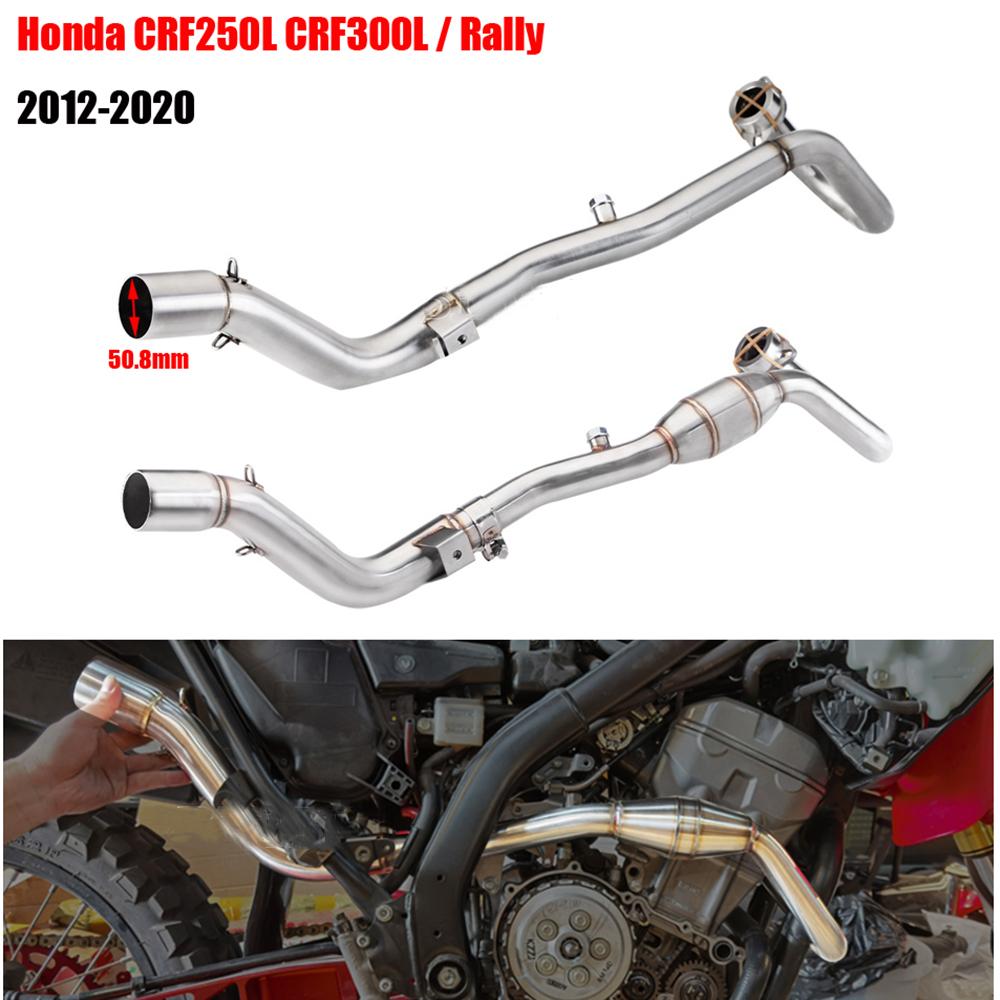 Honda crf300 crf300l Rally Crf250L crf250 Rally 12-20 için Yüksek performanslı arazi motosikleti susturuculu tam sistem egzoz borusu