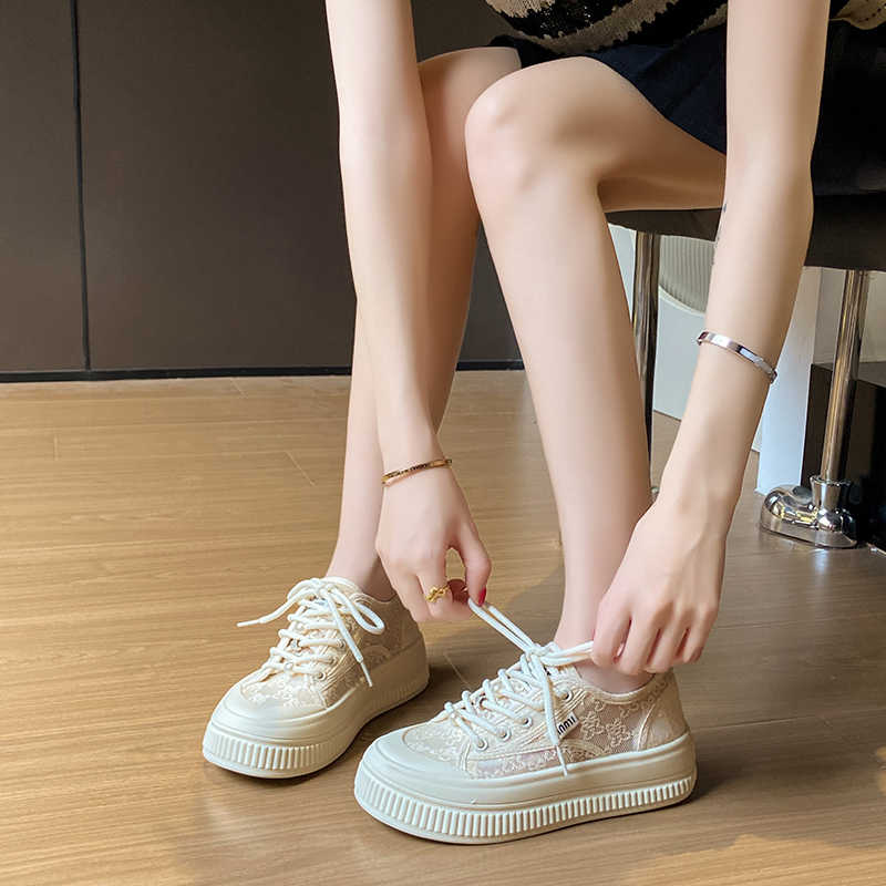 Fashion Big Sole Round Tip Original Brand Sneakers Woman Dress Small Heel Shoes Heeled Women's Shoes Sport 0 4yrs To 12yrs Holiday