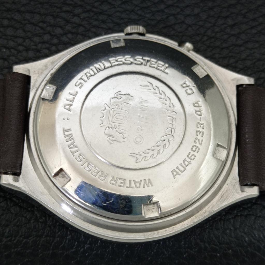 AUTOMATIC VINTAGE ORIENT CRYSTAL 46941 JAPAN MENS ORIGINAL DIAL WATCH A706955-1