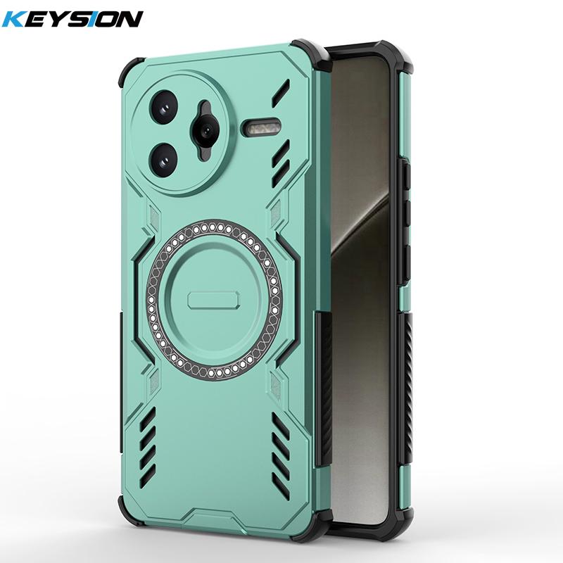 KEYSION Hollow Heat Dissipation Case for POCO F7 Pro F7 Ultra Magnetic Cooling Shockproof Phone Cover for Xiaomi POCO F7 Ultra