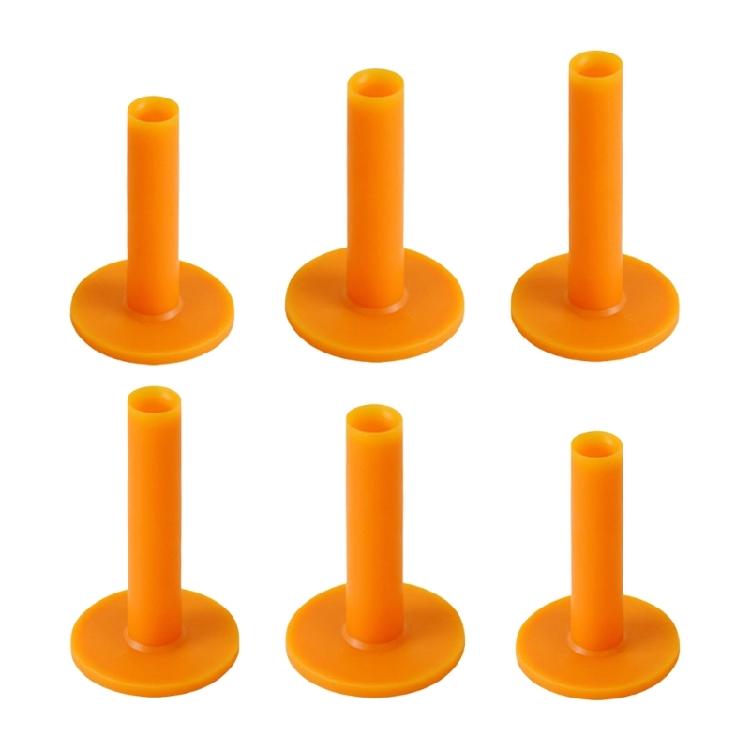 6pcs Versatiles Golf Tees Colorful Plastic Golf Tees Step Down Golf Accecory for Various Playing Conditions