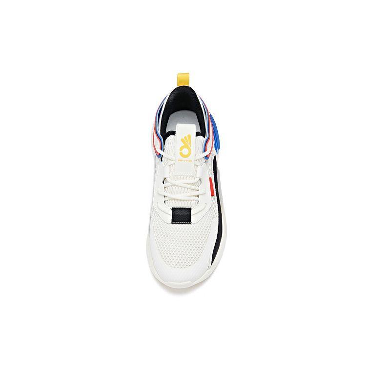 Anta Magic Cube Shock Absorption Non-Slip Wear-Resistant Breathable Lightweight Low-Top Sports Casual Shoes Men Sneakers White Blue Black 112028888-2