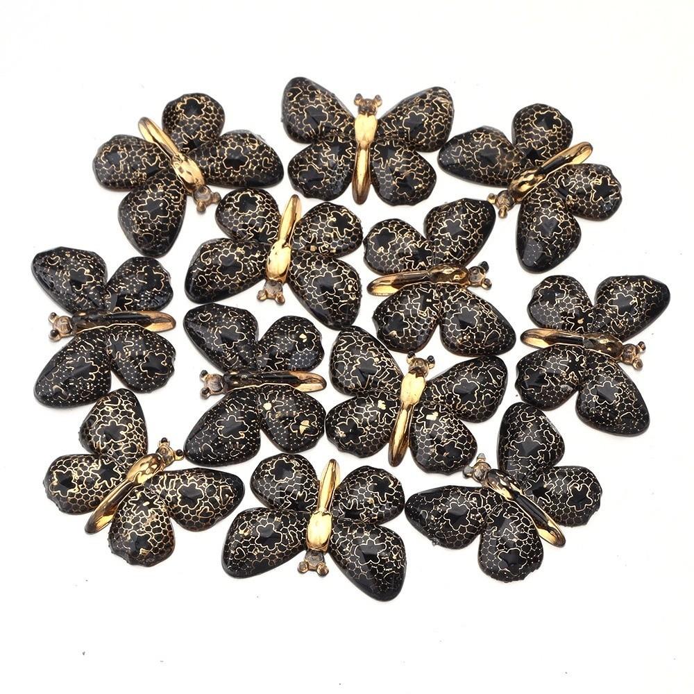 Two-tone Gradient Butterfly Beads  For DIY Necklace Bracelet Jewelry Making Accessories