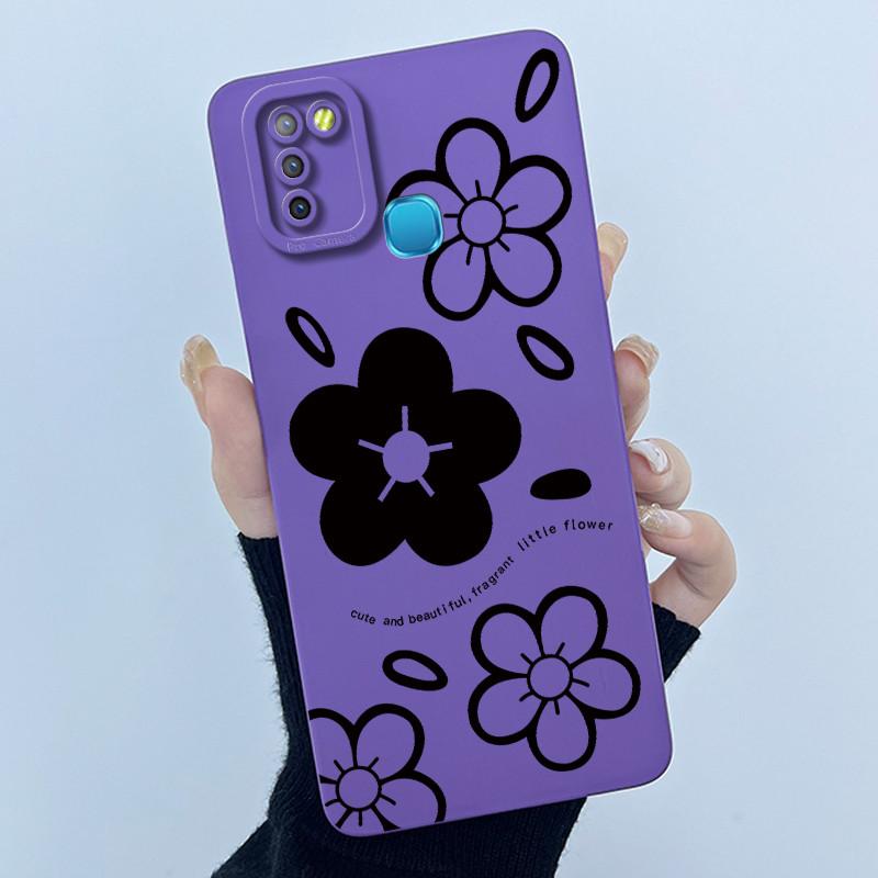 For Infinix Hot 10 Lite Smart 5 Hot 11 G37 10S 10T 10i Case Lovely Cartoon Cat Liquid Silicone Soft Shockproof Back Cover Capa