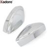 Rearview Mirror Cover Trim For Nissan Leaf 2017 2018  Chrome Door Side Wing Mirrors Cap Frame Covers Car Accessories