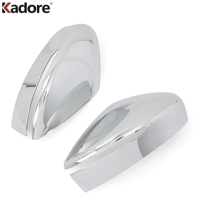Rearview Mirror Cover Trim For Nissan Leaf 2017 2018 Chrome Door Side Wing Mirrors Cap Frame Covers Car Accessories