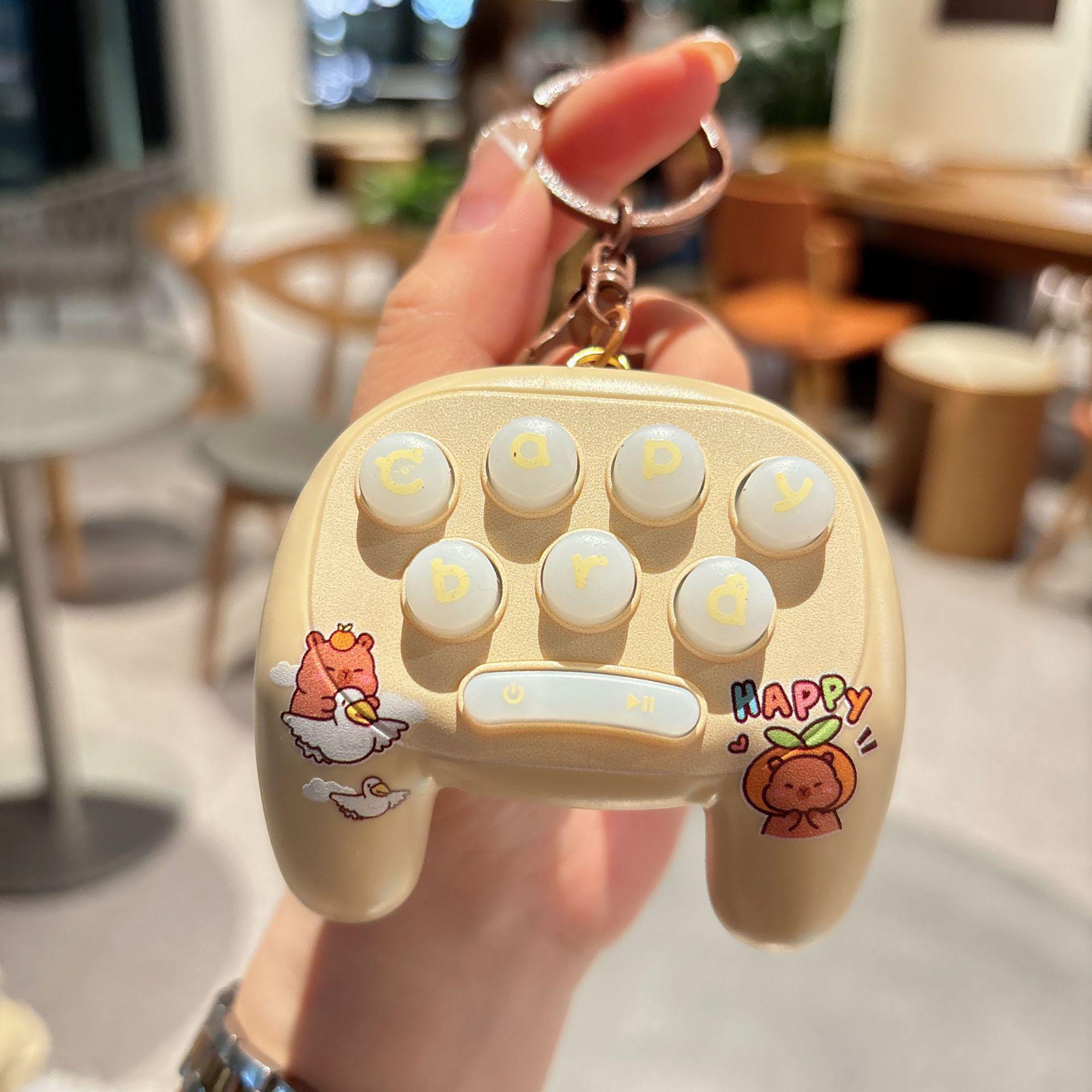 Capybara Keychain Claw Machine Whac-A-Mole Portable Game Console