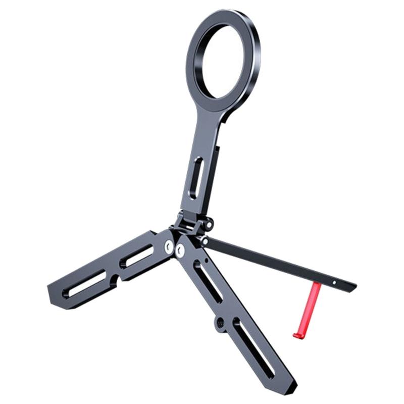 Magnetic Phone Tripod Stand Aluminium Smartphone Mini Tripod Pocket Cellphone Stand Strong Magnets Quick Mount 1