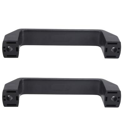 2 Pcs 150mm / 120mm Hole Centers Plastic Pull Handle / Grab Handle Nylon 8.5mm Mounting Hole Diameter Machine Tool Handle Black