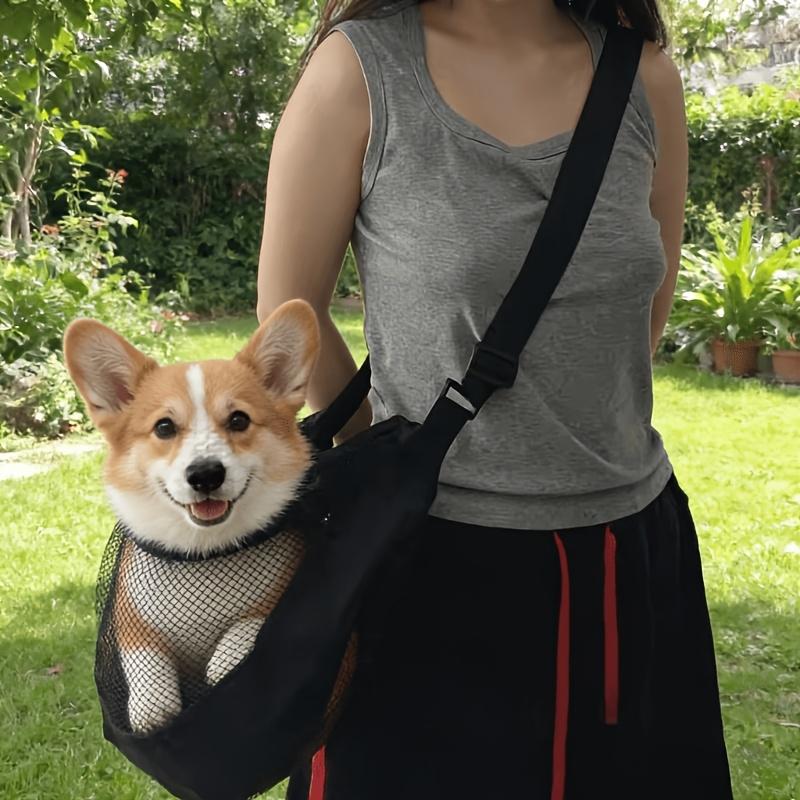 Mesh Pet Carrier Bag-can Be Used Diagonally or Over The Shoulder, with Flexible and Versatile Design, Lightweight and Breathable