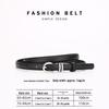Women's Genuine Leather Dress Belt - Versatile, Thin, Fashionable Cowhide Waistband for Business Fashion