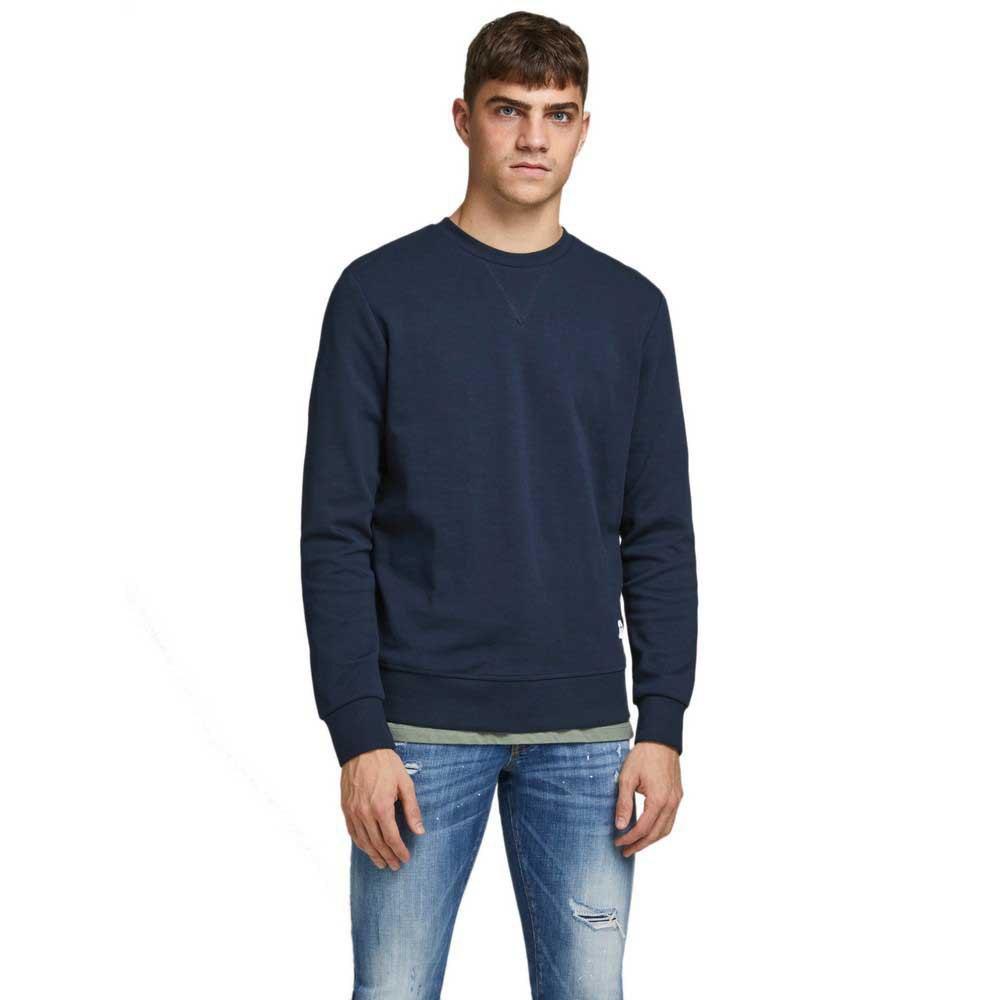 Jack & Jones Basic Crew Neck Sweatshirt 50% cotton 50% polyester marine