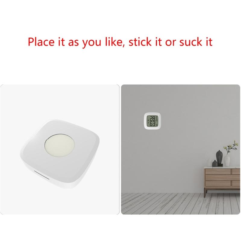Electronic Thermometer Hygrometer Wireless Magnetic Adsorption Temperature Humidity Detector Sensor for Car Indoor Home
