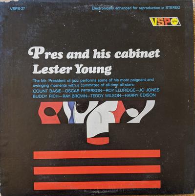 LP Record LESTER YOUNG  Pres And His Cabinet VSPS27 VERVE 1966 US Jazz Used