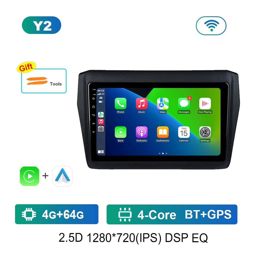 Android Car Radio Multimedia Video Player for Suzuki Swift 2017 2018 - 2019 GPS Navigation Bluetooth 4G WiFi GPS Navigation