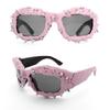 Novelty Sporty Sunglasses For Shows Stage And Daily Wear Unique Spiked Accessories Modern Outfit Photo Props