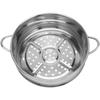 22 Cm Besteck Set Induktion Baby Dampfer Lebensmittel Korb mit Deckel Rack für Topf Griff Brötchen