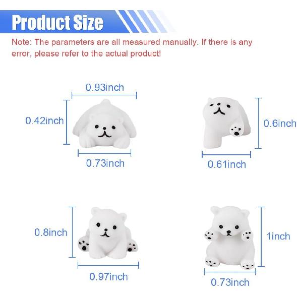 Polar Bear Car Rearview Mirror Accessories, Dashboard Car Ornament, Cute Funny Animal Decoration Presents, Auto Rearview Mirror Interior Accessories