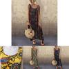 Elegant Womens Summer Sleeveless Holiday Long Boho Kaftan Tank Dress For Beach