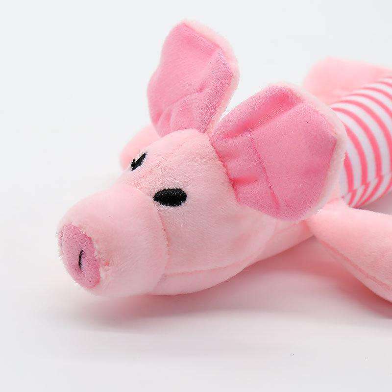 Striped Pig BB Stick: Kitten & Puppy Chew Toy with Sound