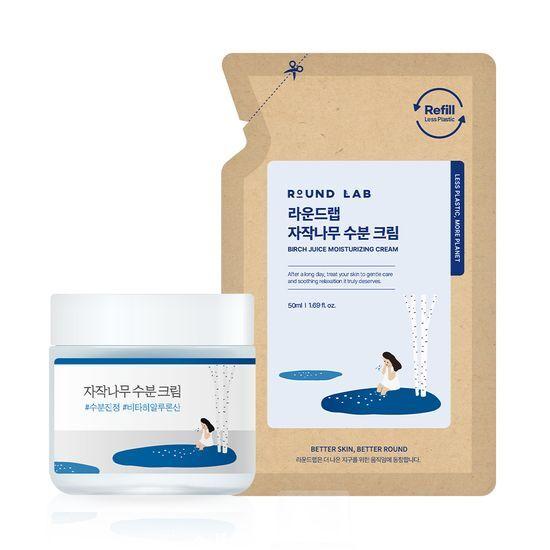 ROUND LAB Birch Moisture Cream 80ml Special (+50ml Refill)