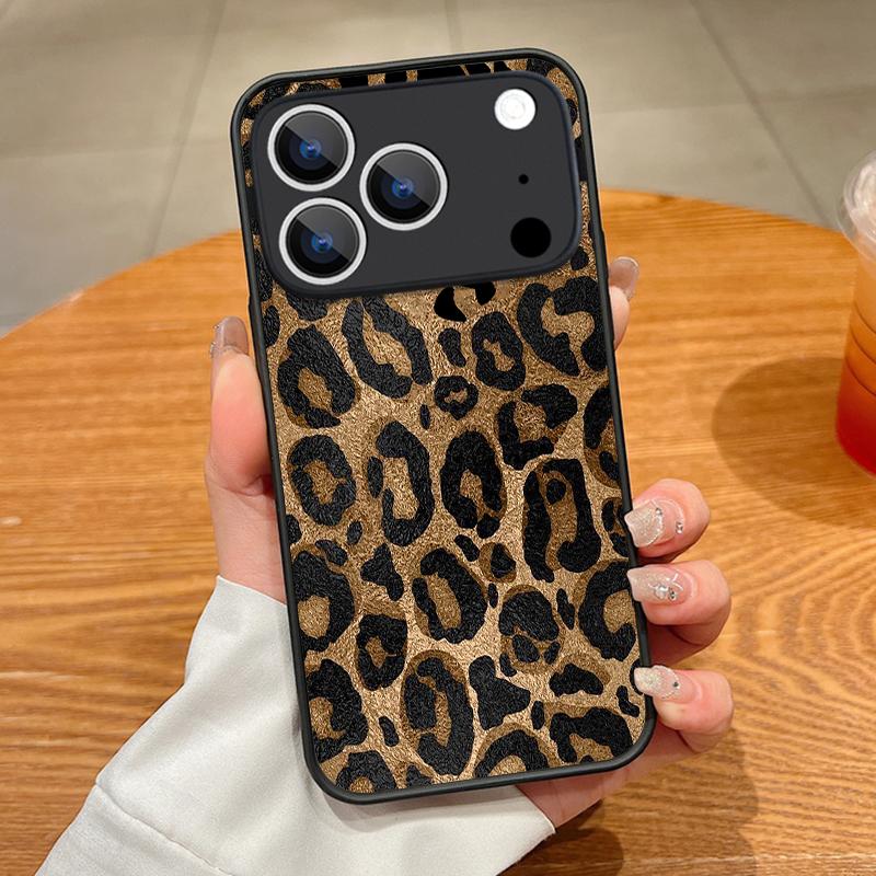 Milk Cow Leopard Pattern Magnetic Phone Case For iPhone 17 16 Pro 15 14 13 Pro Max 17e For Magsafe Wireless Charge TPU PC Cover