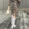 Women's High-heeled Boots for Autumn and Winter, Waterproof Platform, Thick Heel, Motorcycle Boots, Oversized Roman Women's Boots