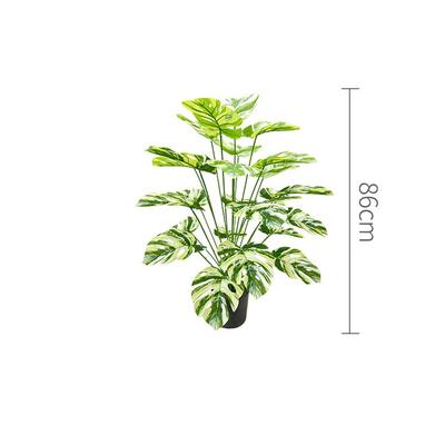 9-24 Forks Artificial Tropical Palm Branches Tropical Plants Fern Plant Green Palm Leaves Plastic Real Touch Fake Plants