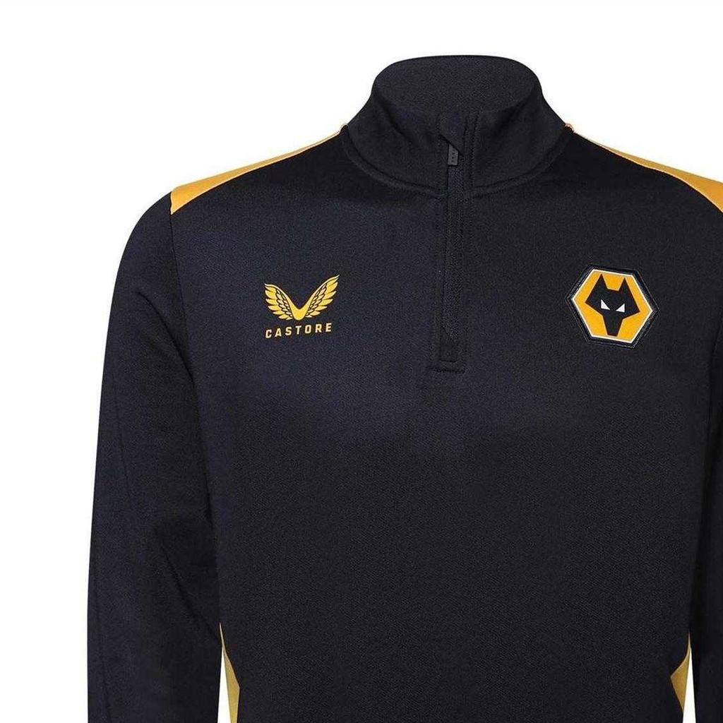 Castore Mens Wolverhampton Wanderers FC Quarter Zip Training Track Top