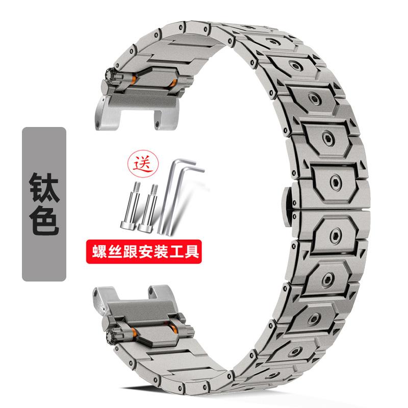 

For Casio Watch GST-B100/S140/S110/S120/W130L/W300/400G/310 Modified Steel Belt Stainless Steel Belt Men s Recessed Bracelet 0mm