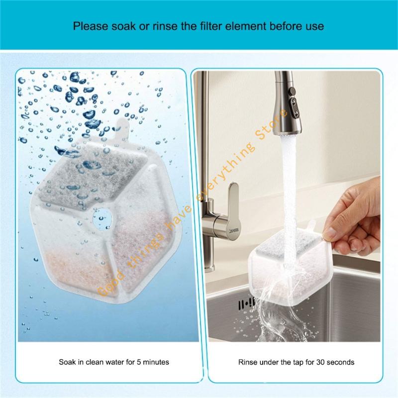 Durability Cats Water Fountains Filter Cartridges Efficient Purifications System for Pet Water Fountains Systems 55KF
