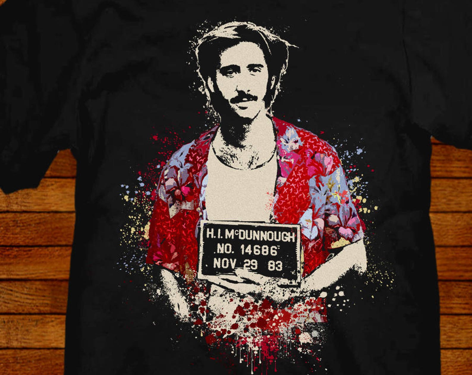 Raising Arizona T shirt: inspired by 80s Movie starring Nicolas Cage 2XL