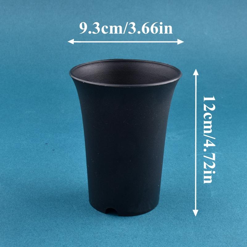 2-10Pcs Round Thickened Flowerpot Deepened Succulent Flower Nursery Pot White/Black Plant Vientiane Basin Home Garden Decoration