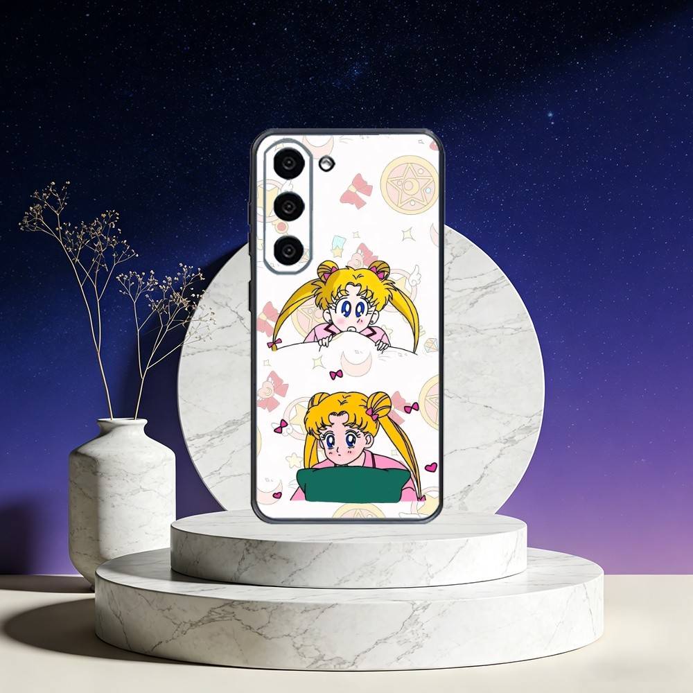 

Чехол для телефона S-Sailor Moon Аниме для Samsung Galaxy A73,A72,A71,A70,A53,A52,A51,Другие Мягкий Черный Чехол Samsung a41