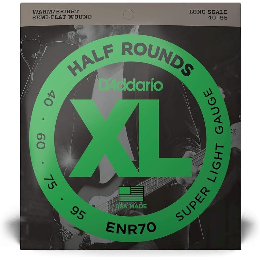 D'Addario Daddario Bass Strings Half Round/Pure Nikkel Long Scale .040-.095 ENR70 [Domestic Genuine]