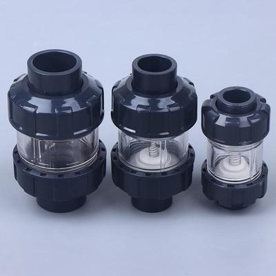 1 ud. Válvulas antirretorno para acuario, anti-sifón, válvula de retención elevadora para pecera, 20/25/32 mm, transparente