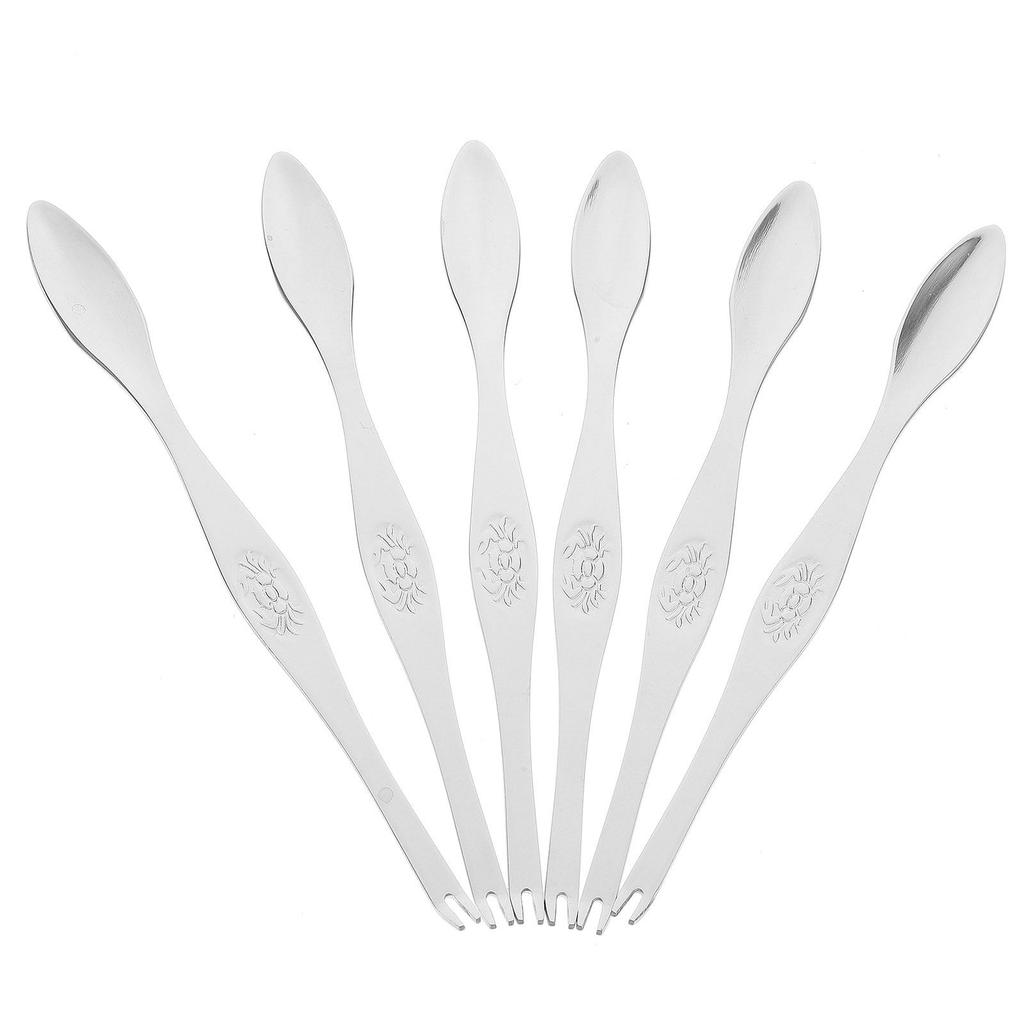 6Pcs Stainless Steel Crab Needle Fork Picks Set for Crab Lobster Seafood Oysters Clams Shrimp Shellfish Restaurant Home Use