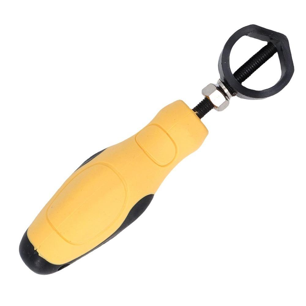 Yellow Rubber Handle Metal Punch Stamp Holder Ergonomic Non Slip Handle Steel Stamp Punch Holder Punch and Chisel Holder
