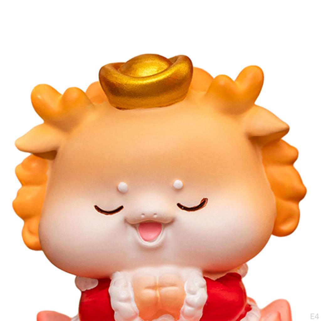 Chinese Year Cartoon Dragon Figure, Fengshui Statue, Decoration