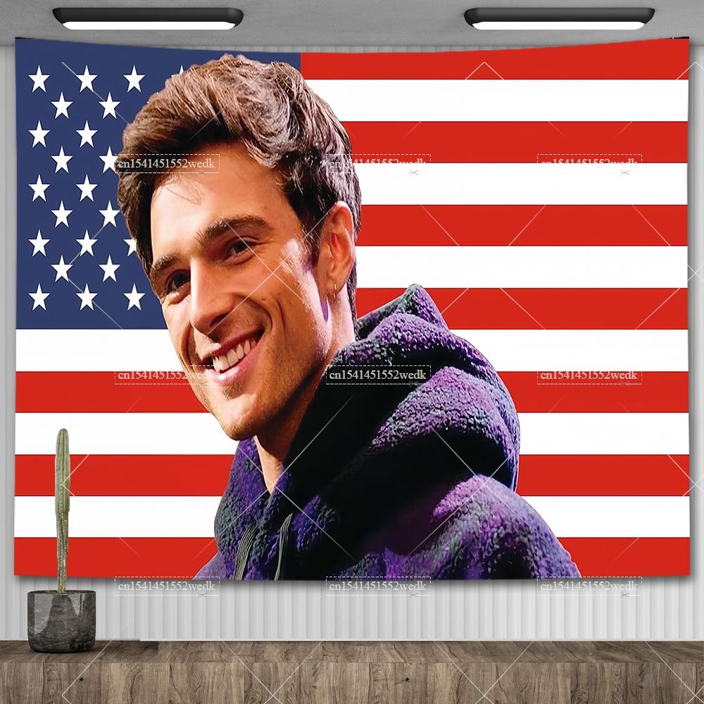Amerikanischer Rap-Gott Hip-Hop-Musikflagge Eminem Wandteppiche Wandbehang Meme-Wandteppich Kunst Ästhetische Raumdekoration Schlafzimmer-Wandbehänge